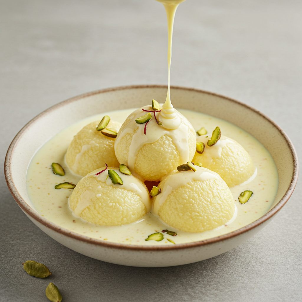 Aafrien Indian Restaurant, cardamom rasmalai