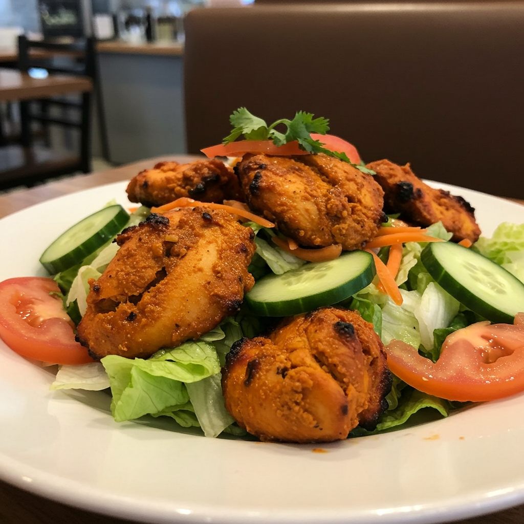 Aafrien Indian Restaurant, chicken tikka salad