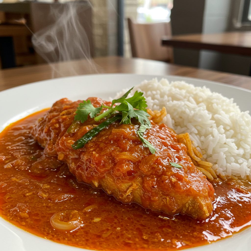 Aafrien Indian Restaurant, chilli fish gravy