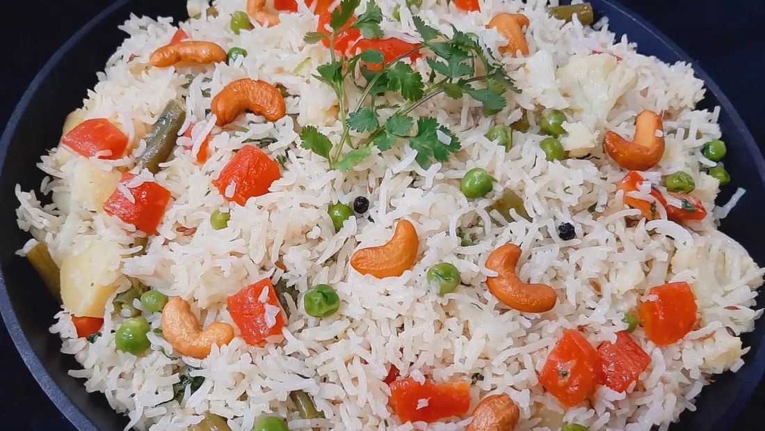 The Basmati Pulao Rice at Aafrien Indian Restaurant