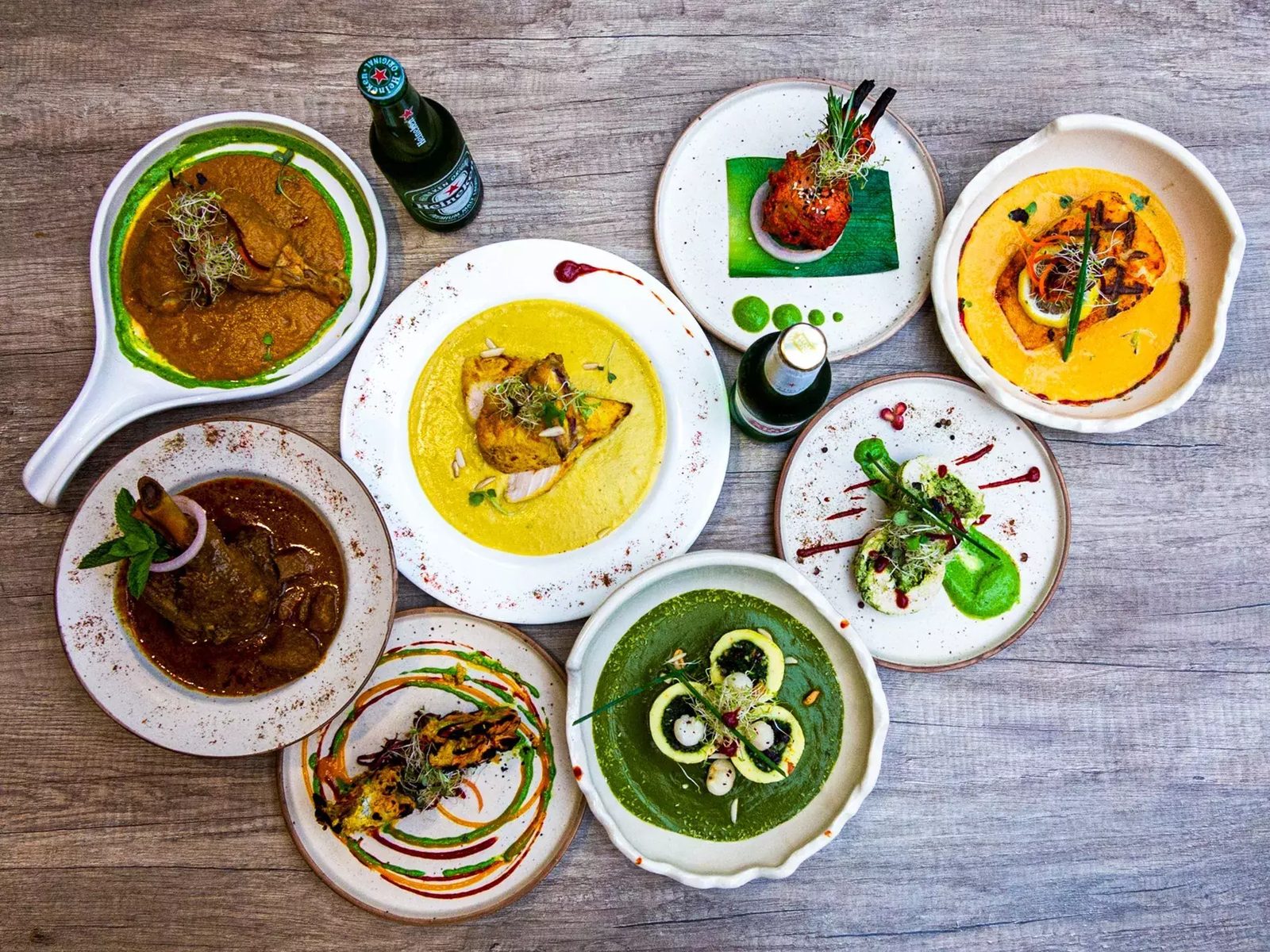 Chef-plated Indian dishes and craft beers at Aafrien Indian Restaurant, Toronto